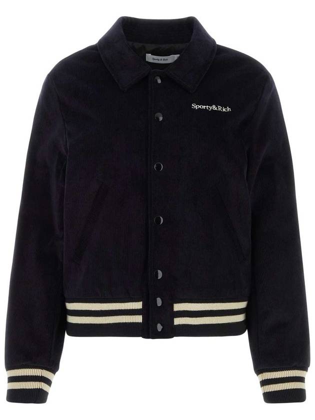 Wellness Corduroy Bomber Jacket Navy - SPORTY & RICH - BALAAN 2