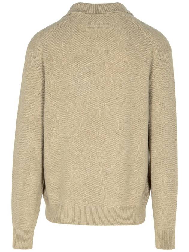 Zegna Beige Cashmere Sweater - ERMENEGILDO ZEGNA - BALAAN 3