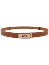 Women's Kelly 18 Leather Belt Brown - HERMES - BALAAN 2