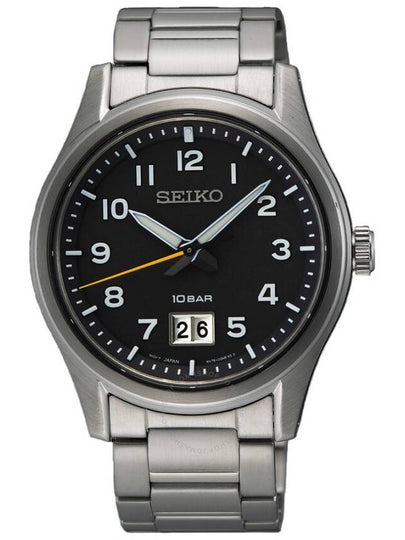 Men s Classic Quartz Watch Black - SEIKO - BALAAN 2