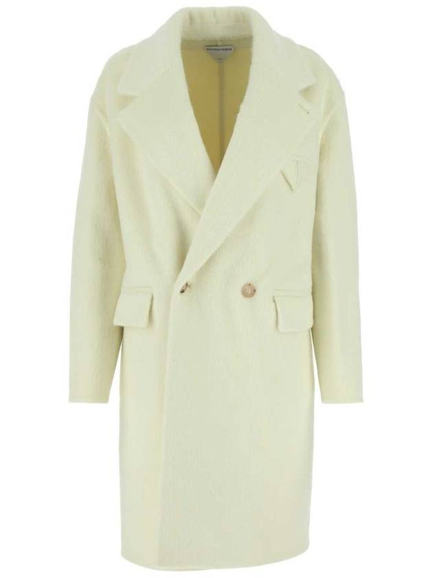 WHITE Ivory wool blend coat 689344V2C90 7112 - BOTTEGA VENETA - BALAAN 2