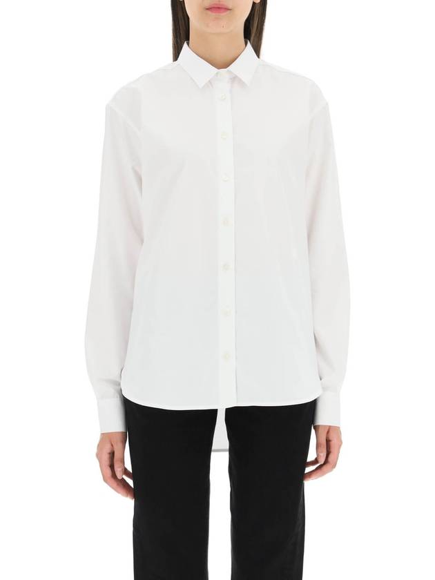 Classic Cotton Long Sleeve Shirt White - TOTEME - BALAAN 3