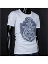 Anchor Print Short Sleeve T-shirt White - BALMAIN - BALAAN 4