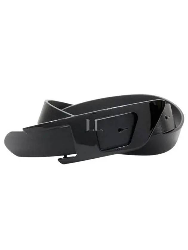 B Dlogo Leather Belt Black - DIESEL - BALAAN 2