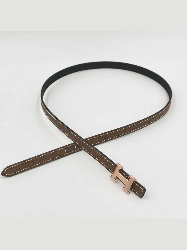 Focus Belt 13mm Women s Double Sided Reversible Leather Strap Etope H065538CABD - HERMES - BALAAN 8