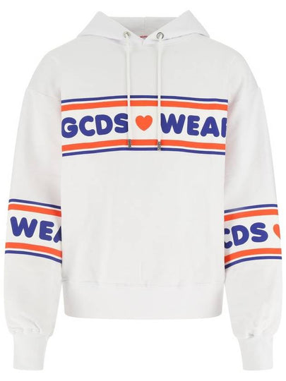 logo print striped hoodie CC94M02150501 - GCDS - BALAAN 2