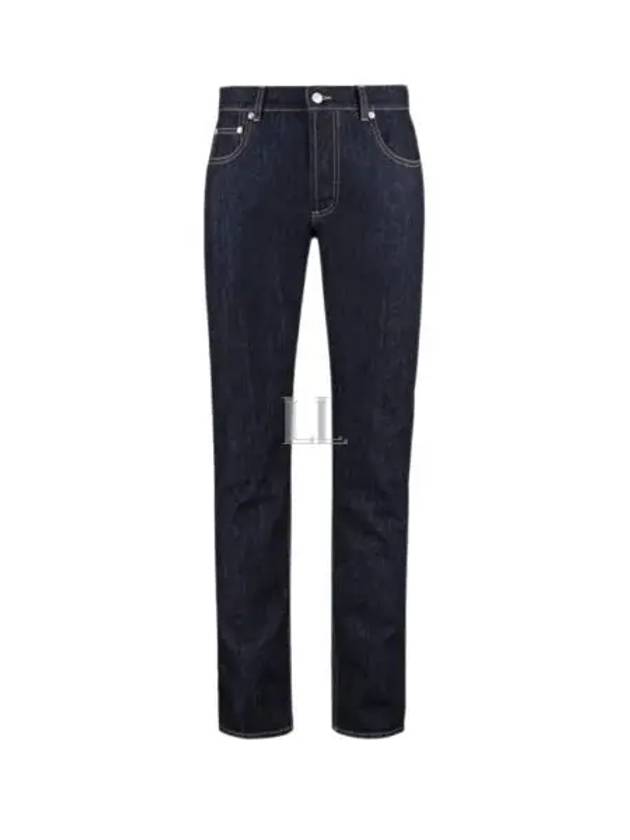 Denim Straight Jeans Blue - ALEXANDER MCQUEEN - BALAAN 2