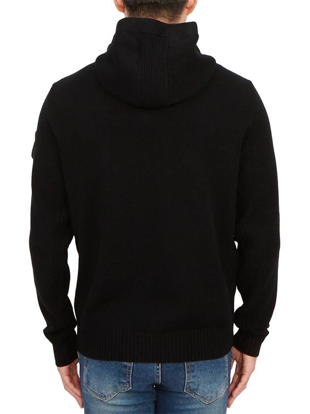 Metropolis Hooded Knit Top Black - CP COMPANY - BALAAN 5