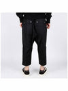 Zipper Detail Drawstring Baggy Pants Black - RICK OWENS - BALAAN 5