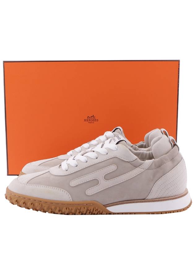 Jet Low Top Sneakers Beige - HERMES - BALAAN 3