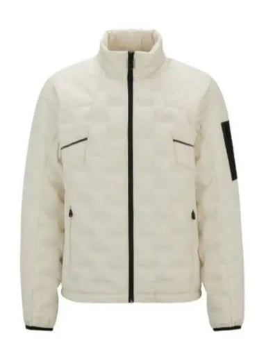 Printed Bonding Fabric Down Jacket White - HUGO BOSS - BALAAN 1