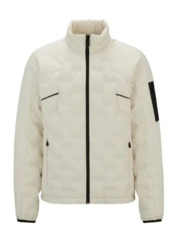 Printed Bonding Fabric Down Jacket White - HUGO BOSS - BALAAN 1