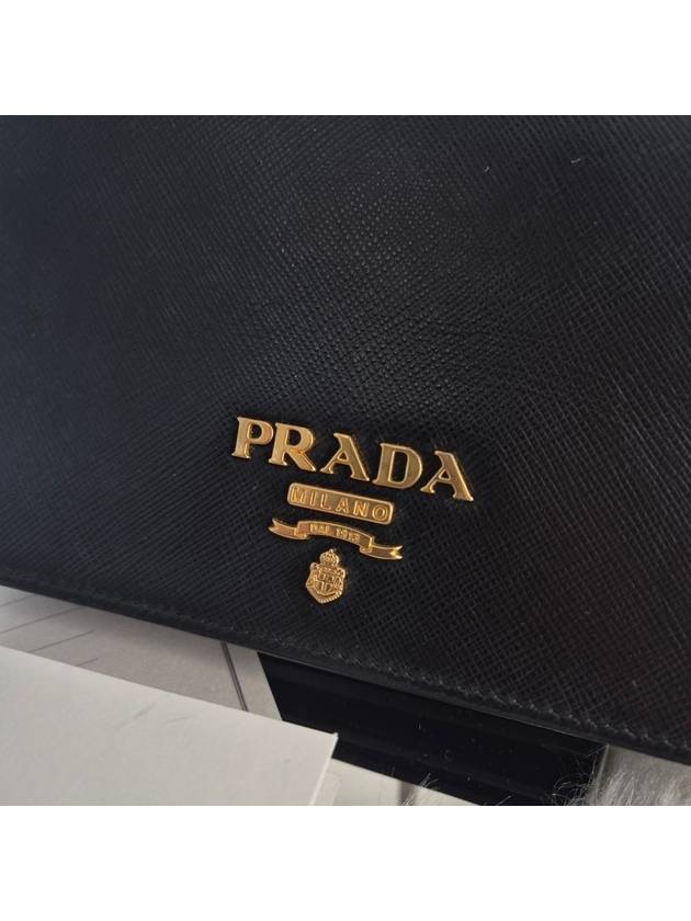 Appraisal completed Saffiano chain cross bag black - PRADA - BALAAN 6