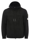 Garment Dyed Crinkle Reps R-Nylon Jacket Black - STONE ISLAND - BALAAN 2