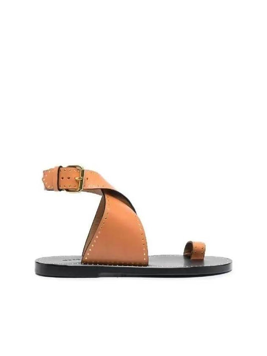 Jools Leather Strap Sandals Beig - ISABEL MARANT - BALAAN 2