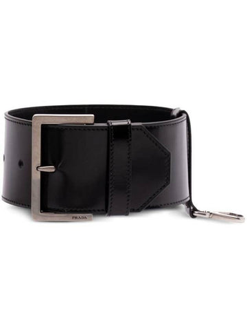 Leather wrist strap black - PRADA - BALAAN 1