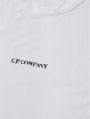 Logo Print Cotton Short Sleeve T-Shirt White - CP COMPANY - BALAAN 7