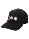 Corry Div Wash Logo Embroidery Base Ball Cap Black - DIESEL - BALAAN 2