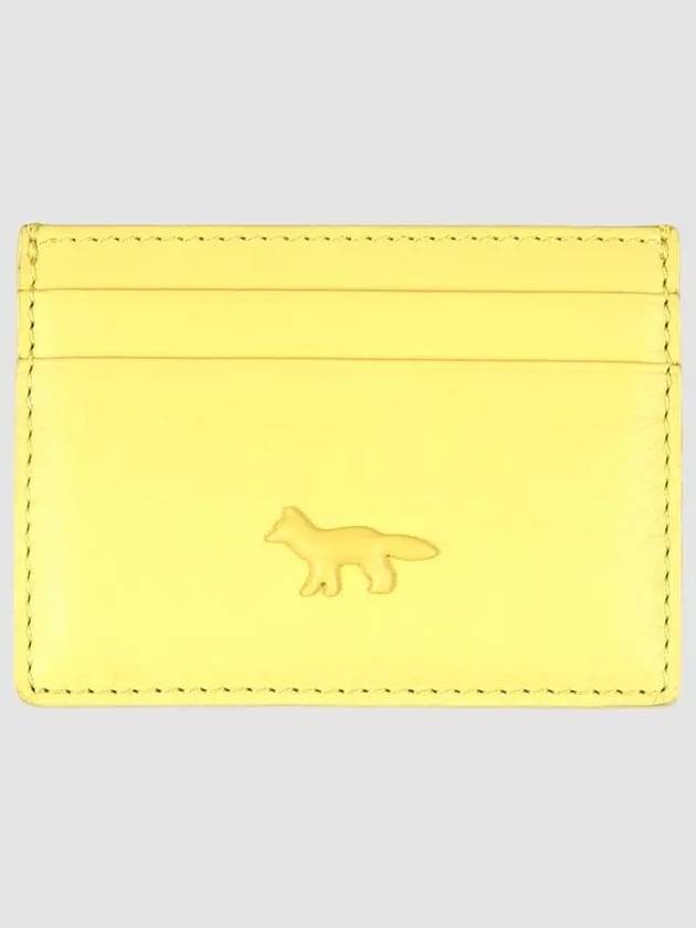 Fox Patch Card Wallet Lime Green - MAISON KITSUNE - BALAAN 2