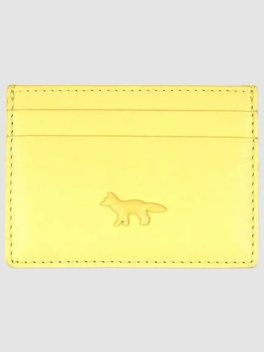 Fox Patch Card Wallet Lime Green - MAISON KITSUNE - BALAAN 2