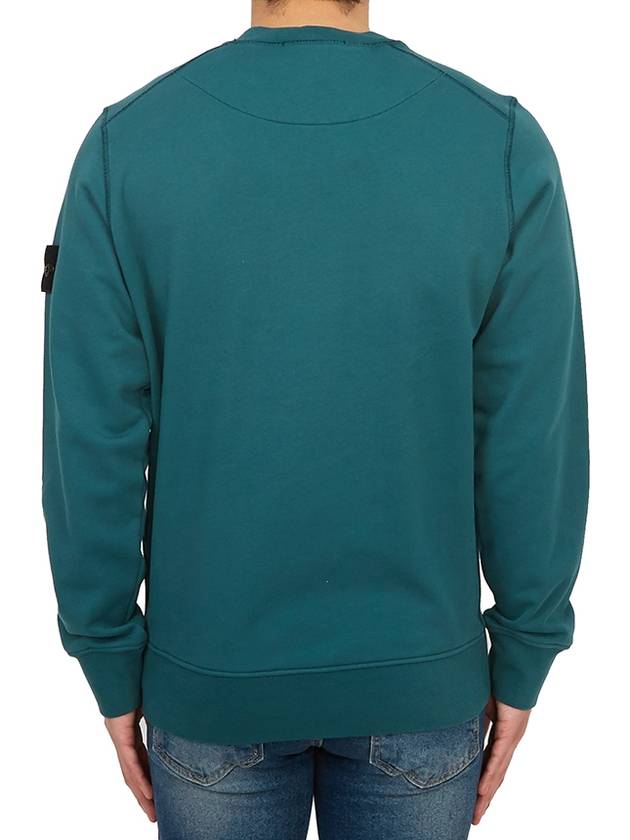 Compass Patch Crew Neck Sweatshirt Bottle Green - STONE ISLAND - BALAAN 5