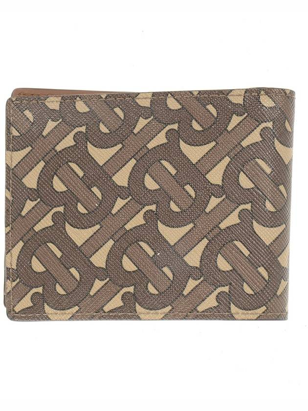 Monogram Print Bicycle Wallet Brown - BURBERRY - BALAAN 3