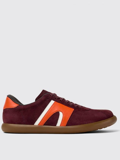 Pelotas Soller Nubuck Leather Low Top Sneakers Burgundy - CAMPER - BALAAN 2