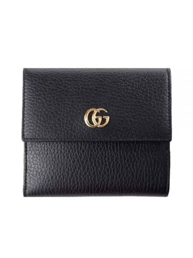 GG Marmont Flap Medium Wallet Black - GUCCI - BALAAN 2