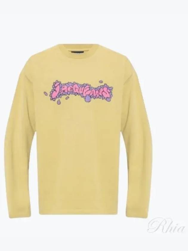 Desenho Manches Longues Daisy Logo Cotton Long Sleeve T-Shirt Green - JACQUEMUS - BALAAN 2