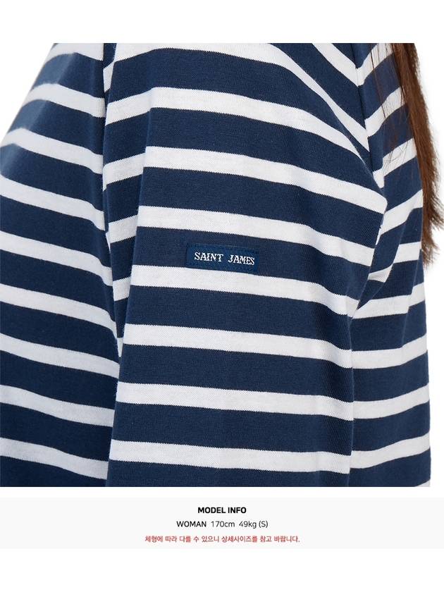 Galathee Striped Sailor Long Sleeve T-Shirt Marine Neju - SAINT JAMES - BALAAN 9