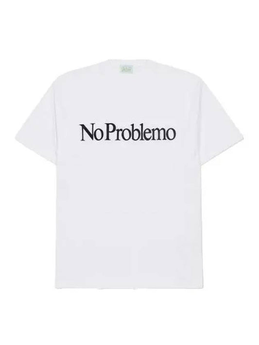 Aries No Problem Short Sleeve T Shirt White - ARIES - BALAAN 1