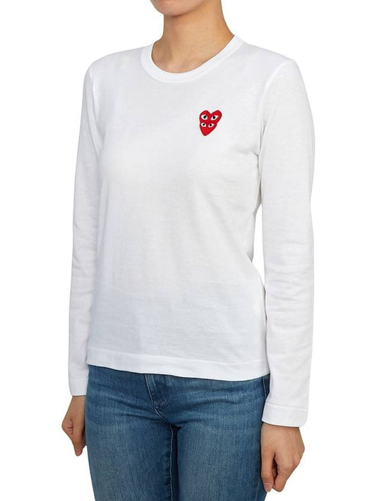 Comme des Gar ons Double Wappen Women s Long Sleeve T Shirt AZ T291 051 2 - COMME DES GARCONS PLAY - BALAAN 2