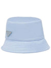 Re-Nylon Triangle Logo Bucket Hat Sky Blue - PRADA - BALAAN 2