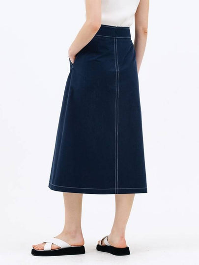 stitch skirt navy - JUN BY JUN K - BALAAN 2