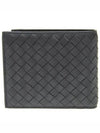 Intrecciato Weaving Half Wallet Black - BOTTEGA VENETA - BALAAN 2