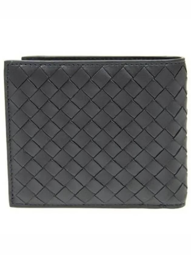 Intrecciato Weaving Half Wallet Black - BOTTEGA VENETA - BALAAN 2