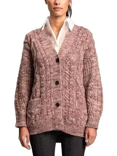 CA0351 22A077E 40PK Rose Wally cable knit cardigan 677217 - ISABEL MARANT - BALAAN 1