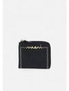 Logo Zip Around Card Wallet Black - MARNI - BALAAN 2