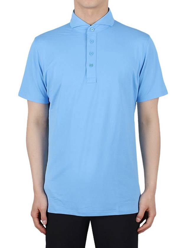 Golf Wear Men s Collar Short Sleeve T Shirt G4MS23K300 CIELO - G/FORE - BALAAN 4