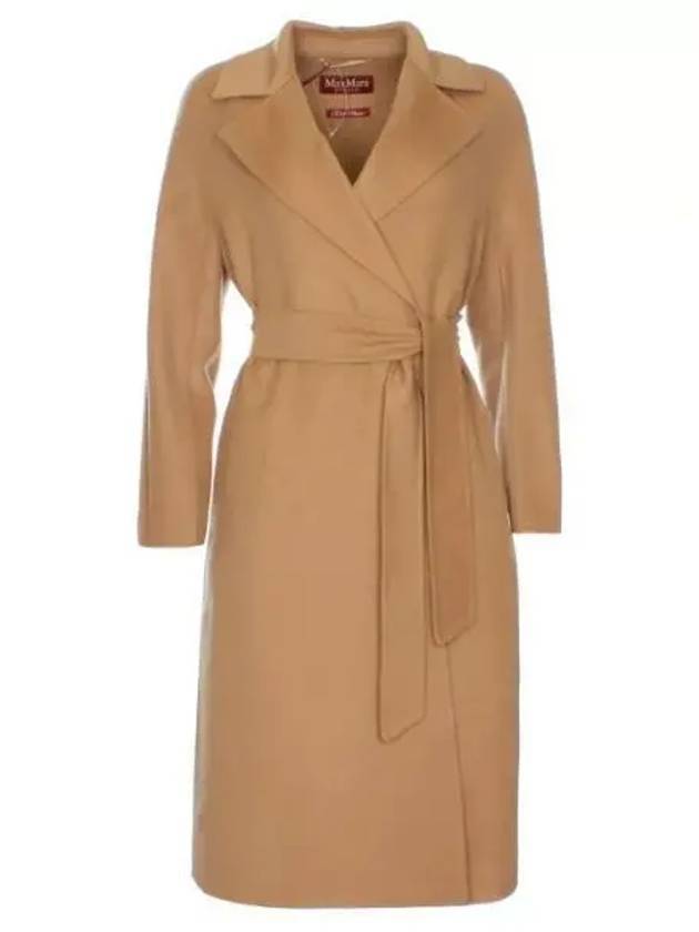 Women's Cles Virgin Wool Single Coat Camel - MAX MARA - BALAAN 1