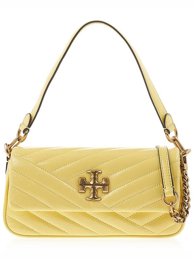 Kira Chevron Pendant Small Flap Shoulder Bag Vintage Lemon - TORY BURCH - BALAAN 2