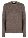 Veneta Crew Neck Knit Top Grey - BOTTEGA VENETA - BALAAN 2