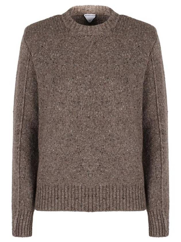 Veneta Crew Neck Knit Top Grey - BOTTEGA VENETA - BALAAN 2