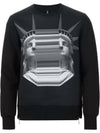 15FW Neoprene Decalcomani Goddess Statue Sweatshirt - NEIL BARRETT - BALAAN 1