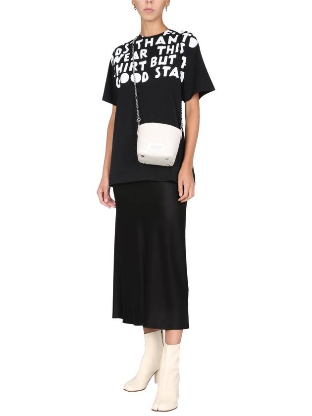 Printing Overfit Short Sleeve T-Shirt Black - MAISON MARGIELA - BALAAN 3