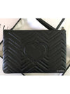 GG Marmont Leather Pouch Bag Black - GUCCI - BALAAN 3