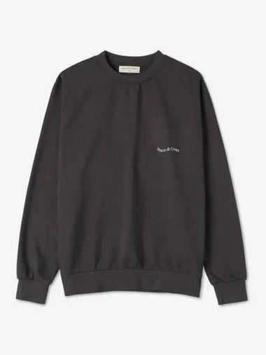 MUSEUM OF PEACE QUIET Micro Wordmark Sweatshirt Black MOPQSS2230BLACK - MUSEUM OF PEACE & QUIET - BALAAN 1