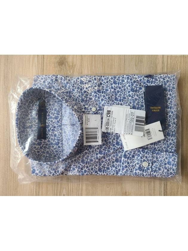 Classic Fit Floral Long Sleeve Shirt Blue - POLO RALPH LAUREN - BALAAN 8