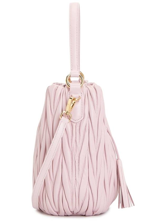 Matelasse Nappa Leather Bucket Bag Pink - MIU MIU - BALAAN 4