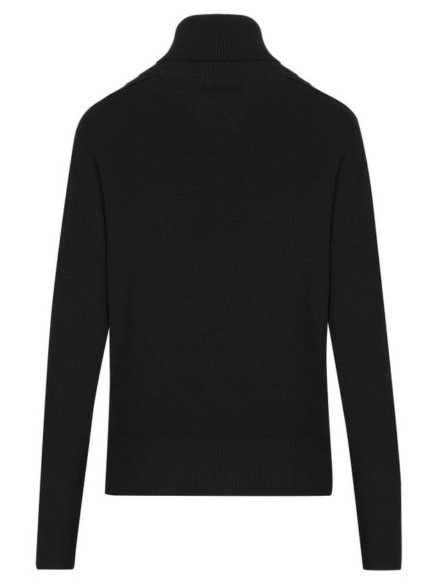 Rollneck Wool Knit Top Black - BURBERRY - BALAAN 3